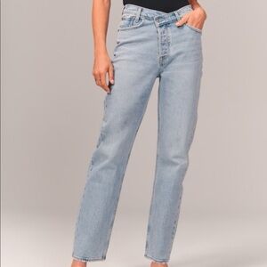 Abercrombie & Fitch Women's High Rise Light Blue Jeans